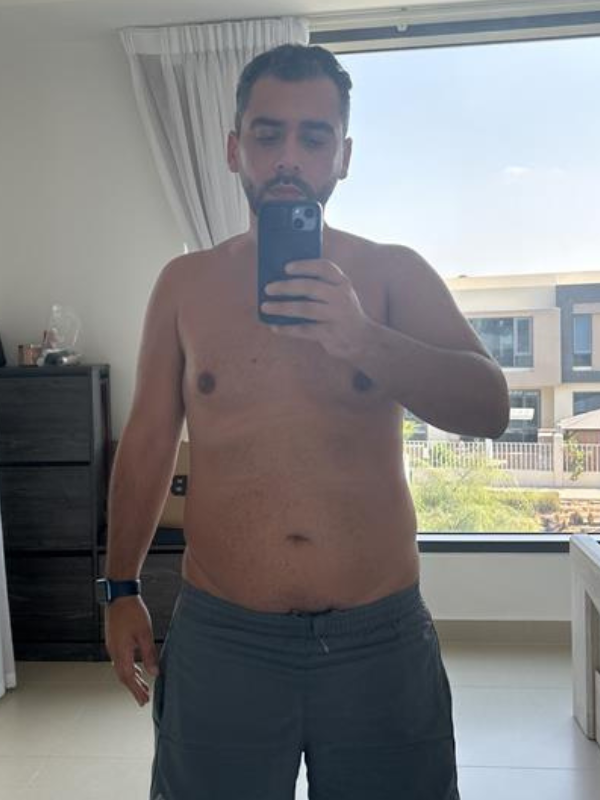Hossam Nassef before transformation