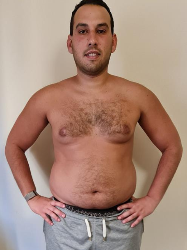 Mostafa Elganzory before transformation